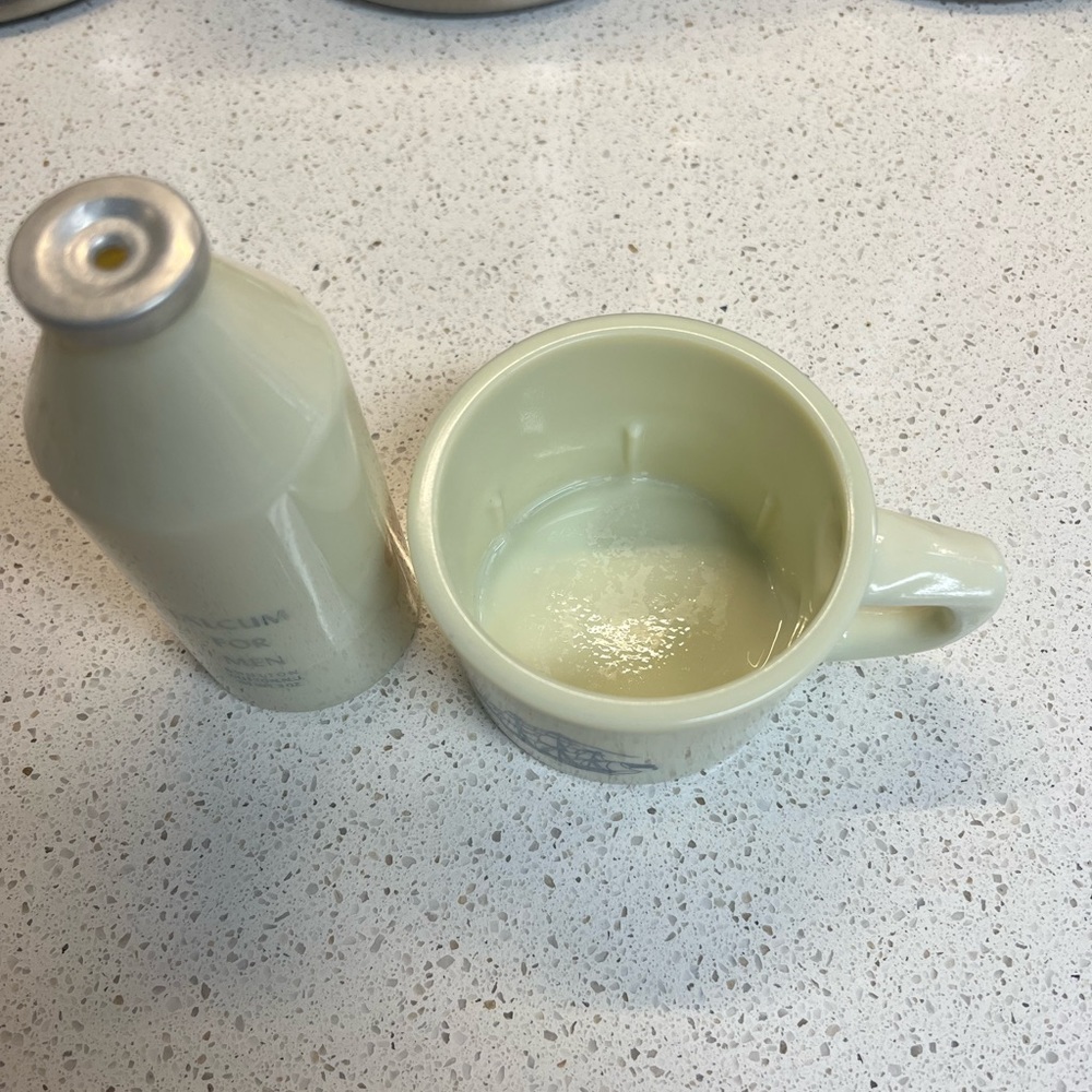 Vintage Old Spice After Shave Bottle and Shaving Mug - Picture 2 of 2